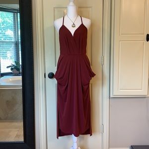 NWT BCBGeneration Midi Dress Deep Red